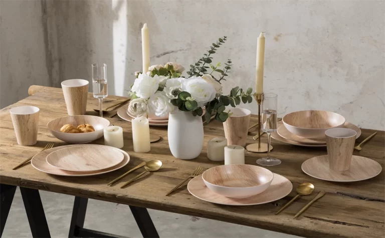 Grainveil melamine dinnerware collection